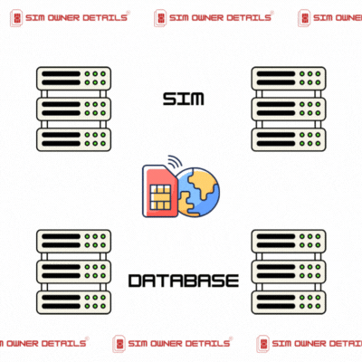 Animated GIF of servers connecting to a globe, representing global SIM database and mobile number tracking in Pakistan.